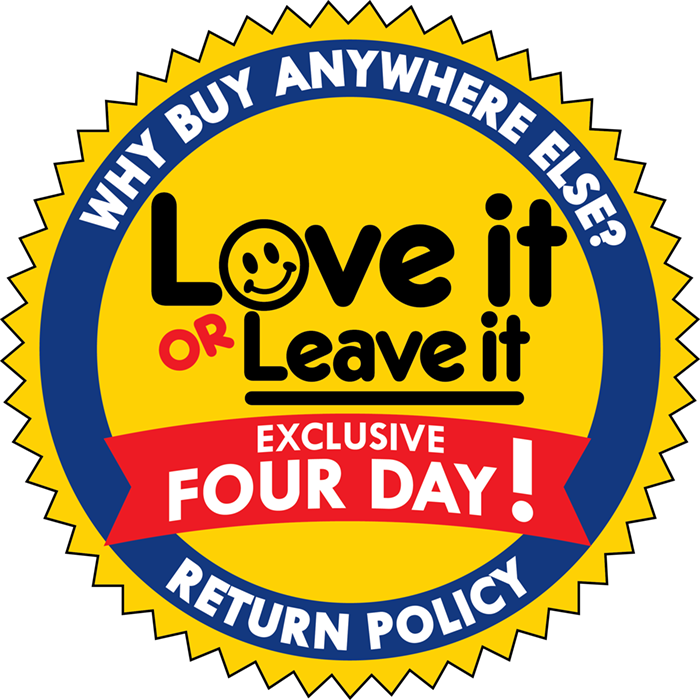 Thornton Chevrolet Love It or Leave It Exclusive Four Day Return Policy